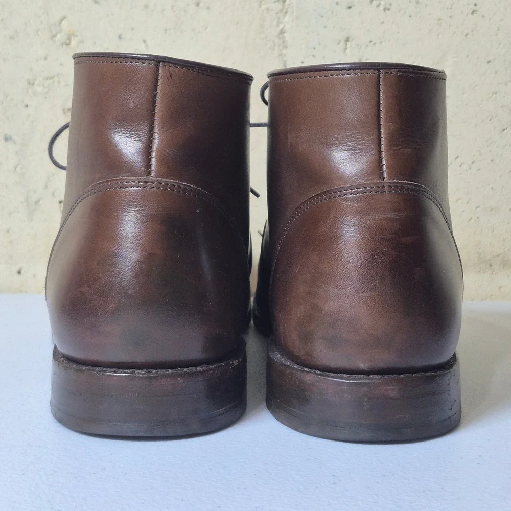 Allen Edmonds Williamsburg Chukka Boots Men 10.5 D Brown Leather Bench Welt 2800